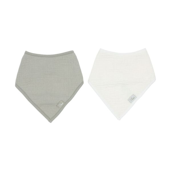 Jollein Slab Bandana Hydrofiel - Olive Green/Oatmeal - 2 Stuks