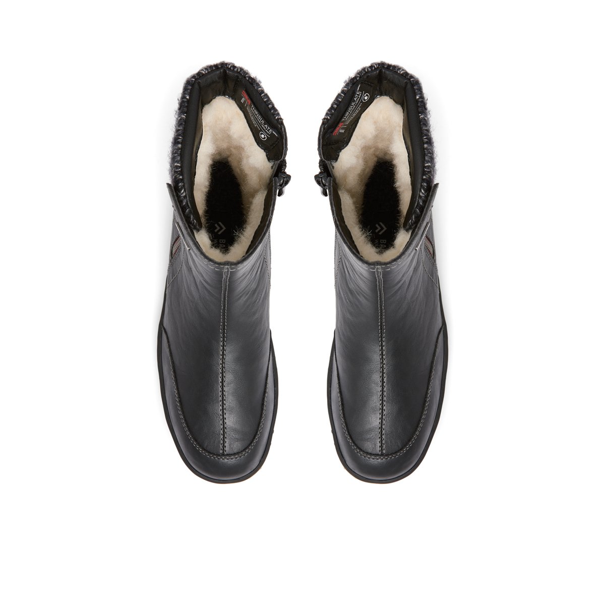 BANFF TRAIL-Glalillee-Bottillon d'hiver - Talon plat - Noir