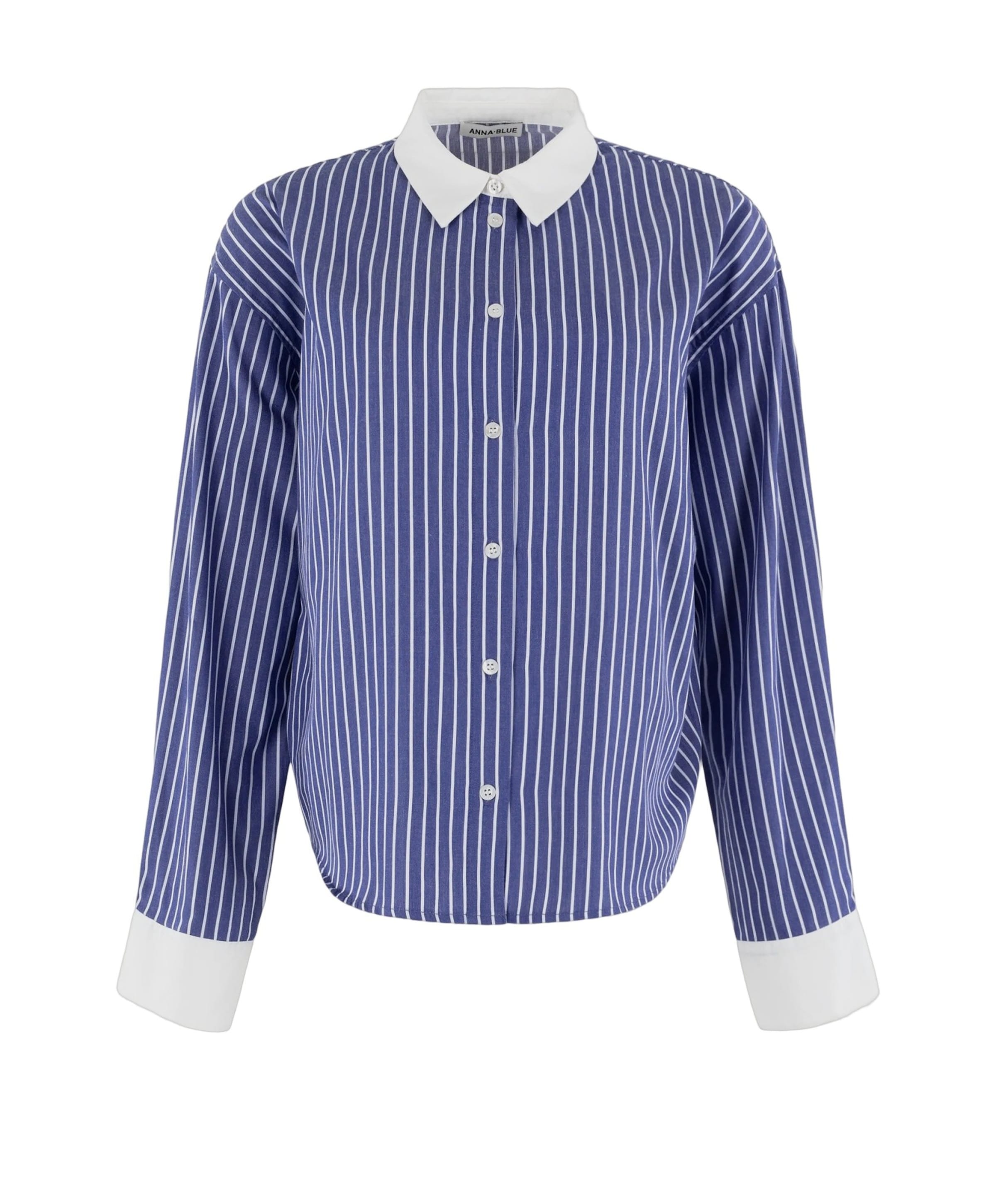 Anna Blue Dames blouse blauw