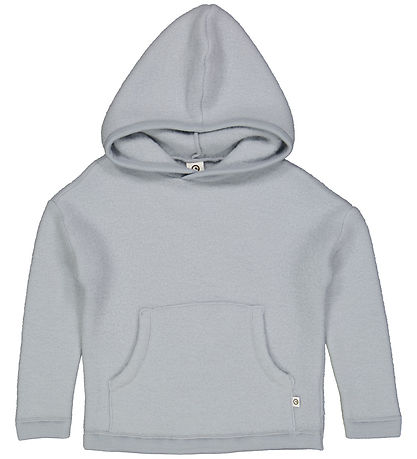 Müsli Kapuzenpullover - Wollig - Fleece/Merinowolle - Jasmin Blu