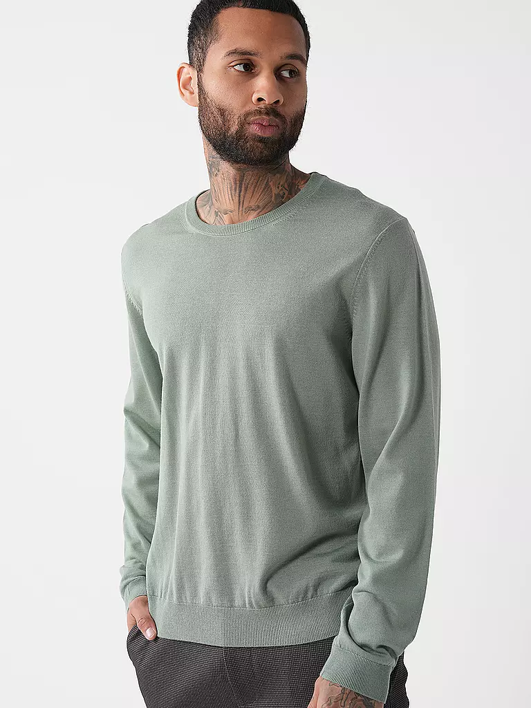 BOSS Pullover Slim Fit LENO-P hellgrün
