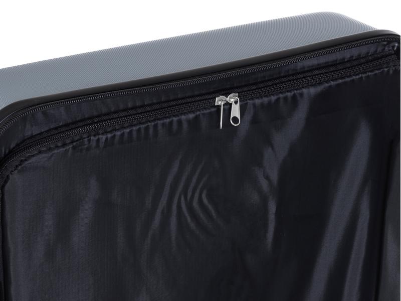 FTM Reisekofferset World Superb 3-teilig, Silbergrau Drei Trolleys unterschiedlicher Grösse