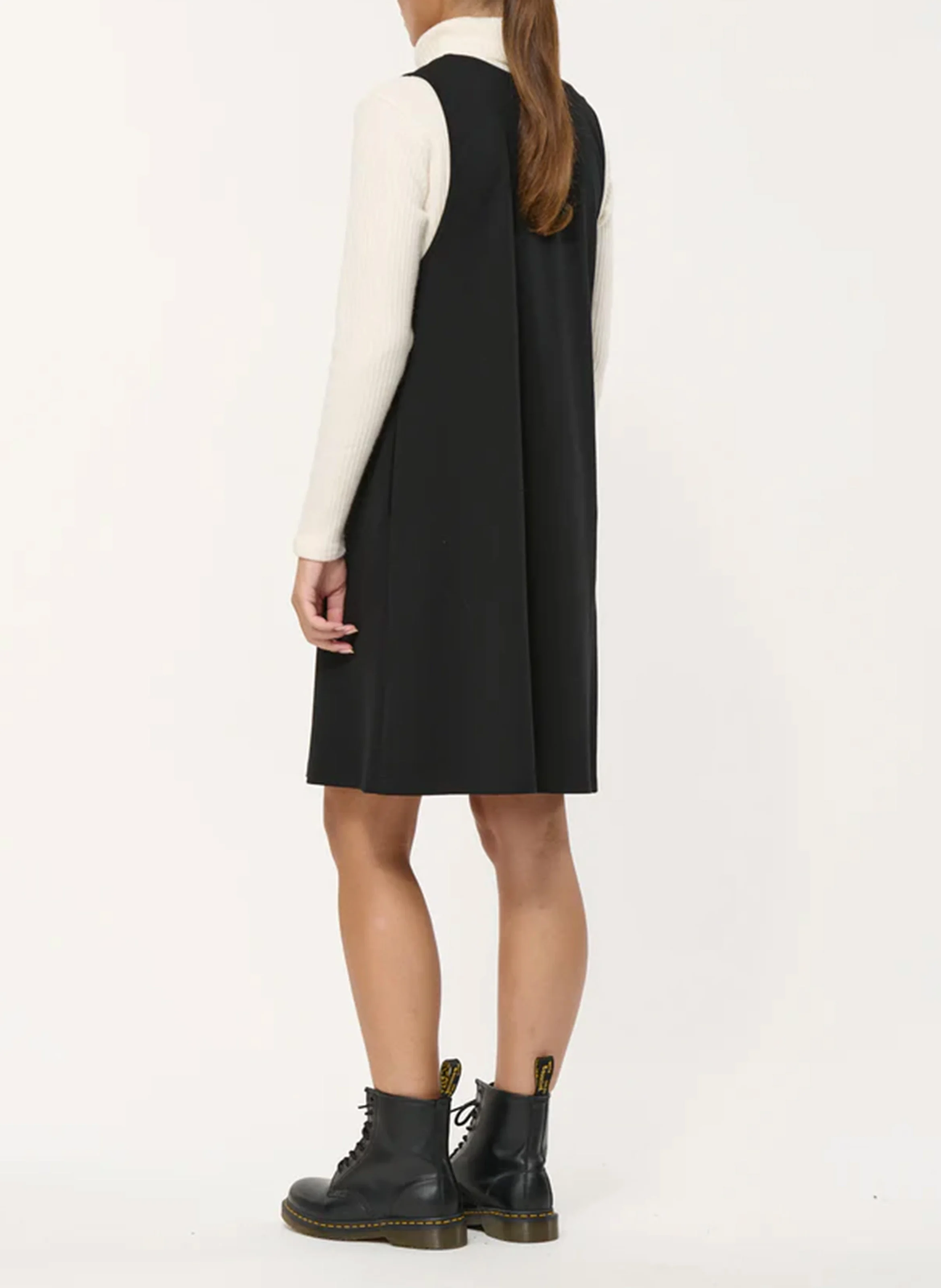 Robe courte trapèze | Noir