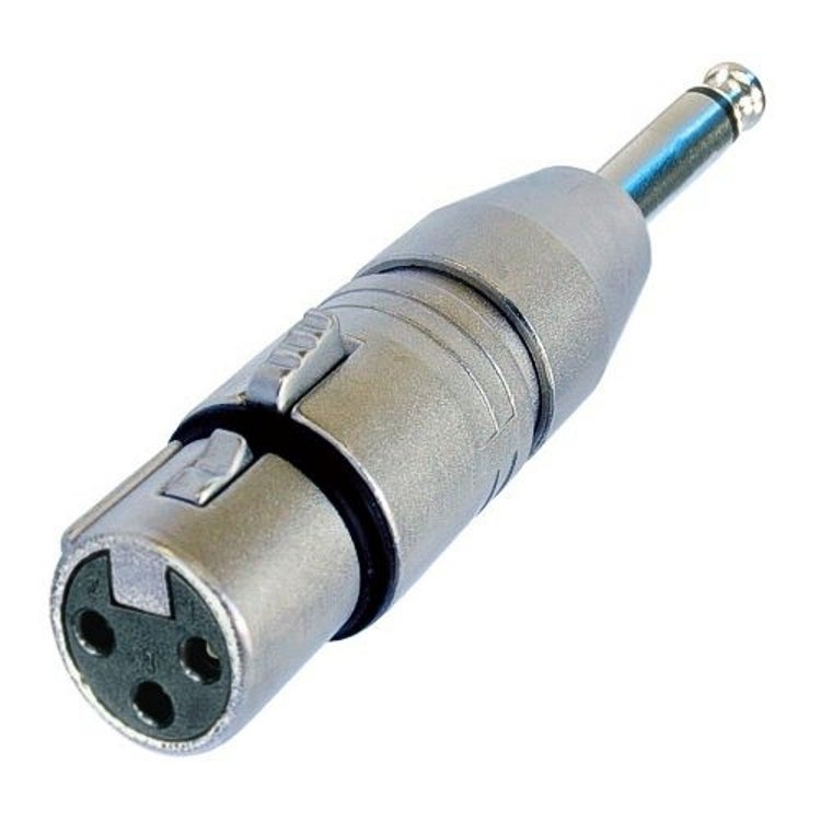 Neutrik NA2FP adapter XLR female - Jack male mono