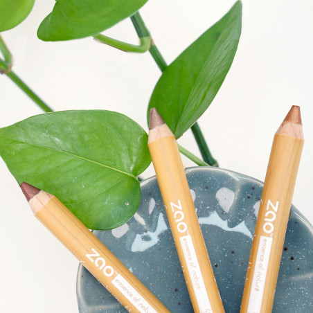 Zao Crayon yeux jumbo Brun irisé 582