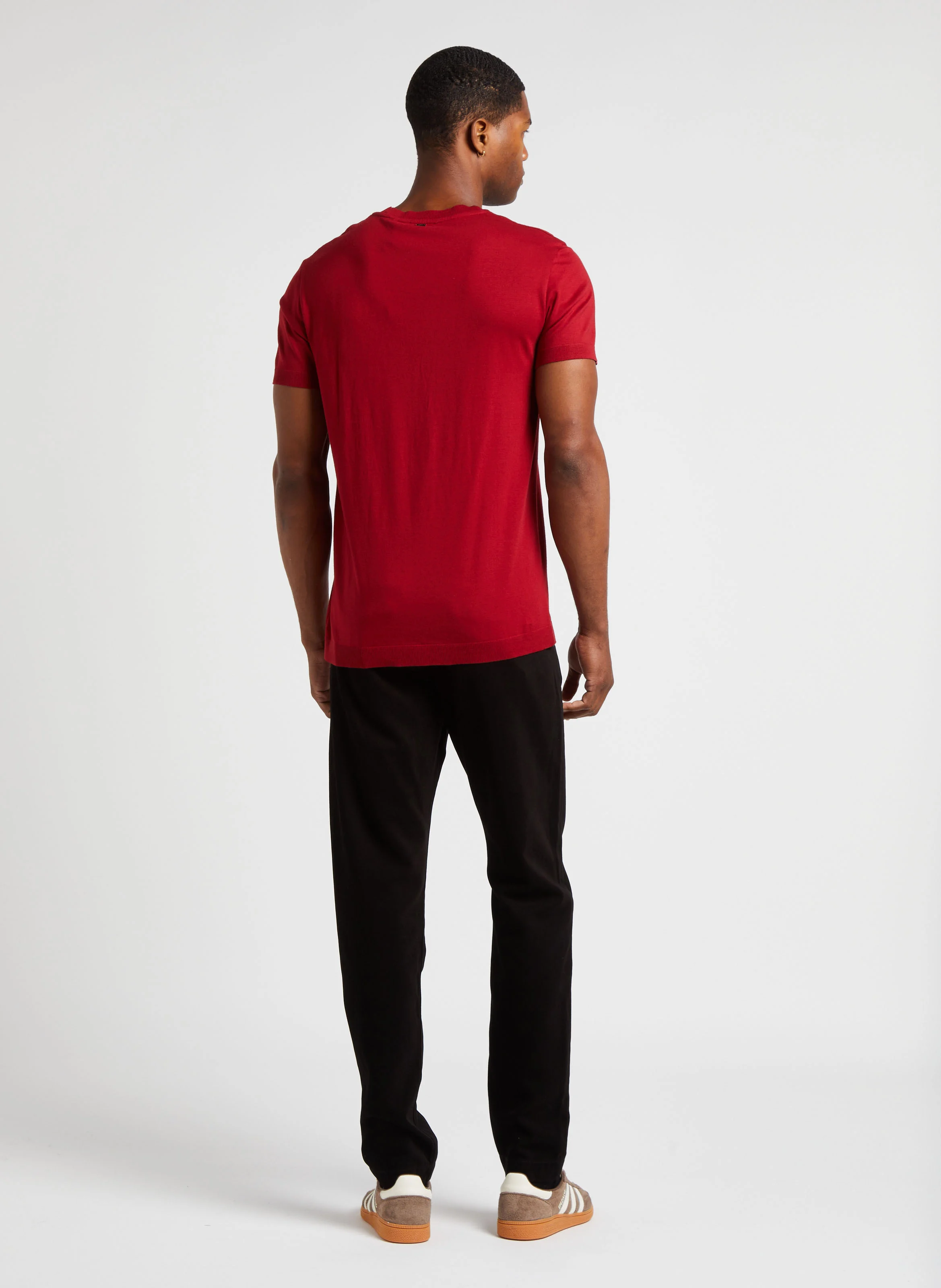 Pantalon slim velours | Noir