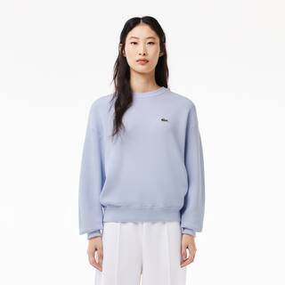 Pull col rond femme Lacoste en coton biologique Pullovers - Bleu - Lacoste - Femme