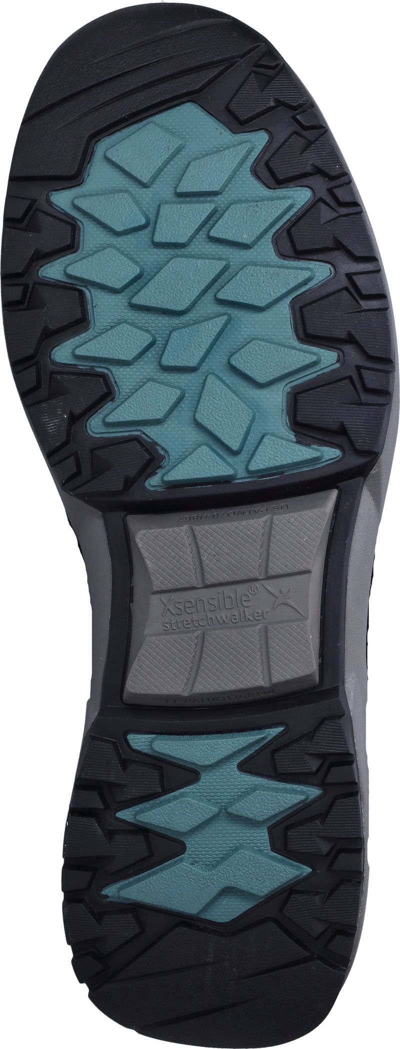 Xsensible Abo Stretchwalker Sneakers Zwart Heren