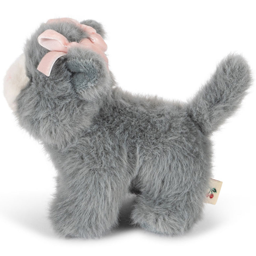 konges sløjd knuffelkat - grey - 12 cm