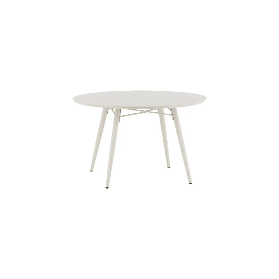 Tuintafel Beige Aluminium - 120x120x75cm - Lina