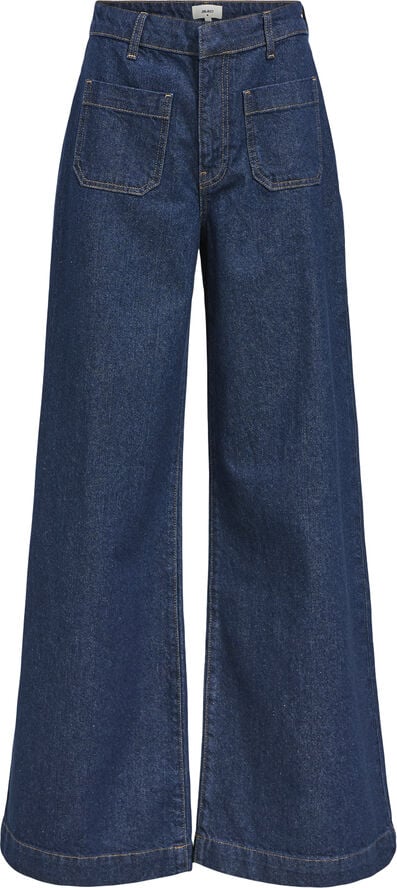 Object OBJSAVA BOLETTA HW WIDE JEANS 137 Dark blue denim