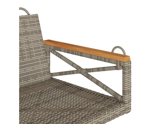 VIDAXL - Balancelle gris 63x62x40 cm résine tressée