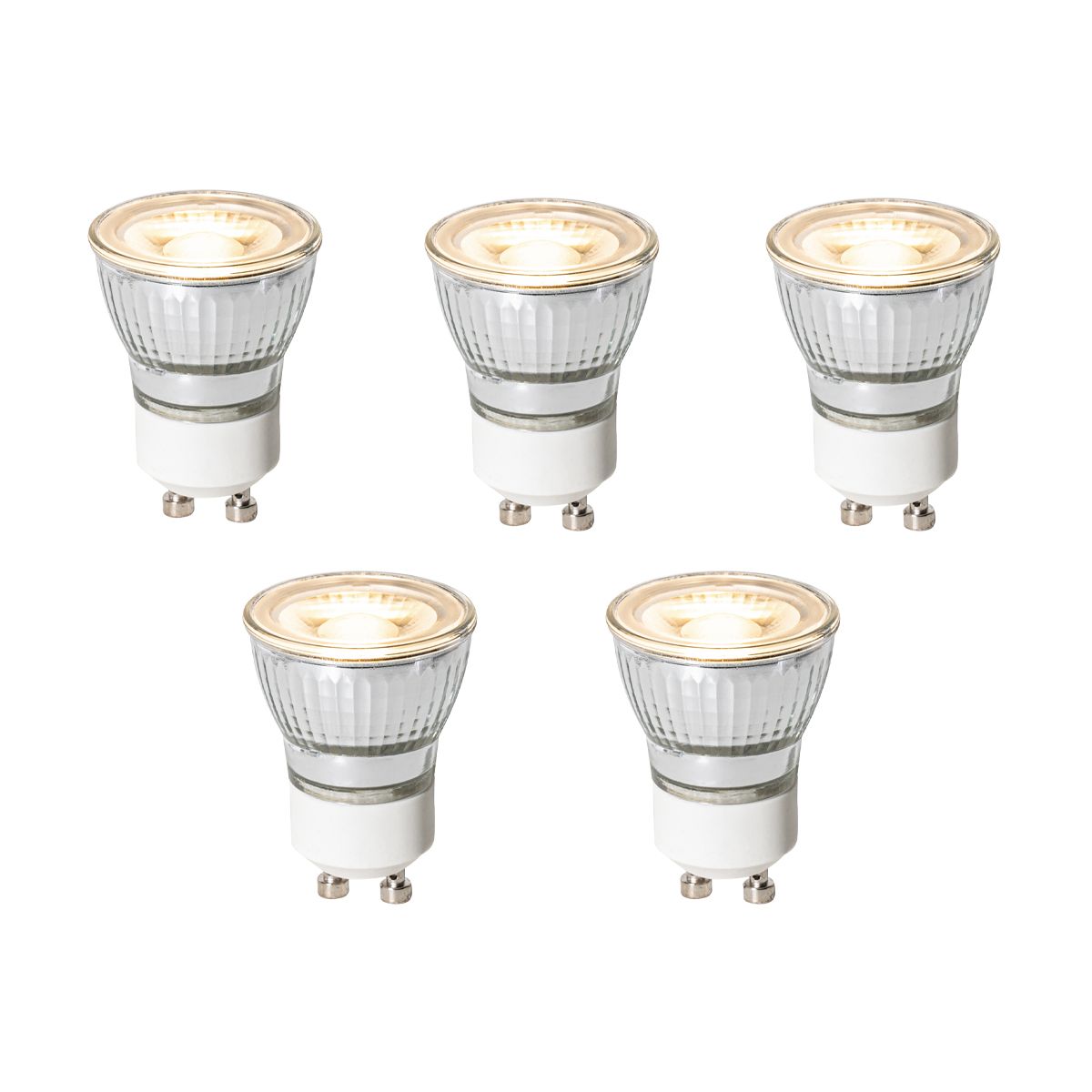 Set van 5 GU10 3-staps dimbaar LED lamp 35mm 4W 220 lm 3000K