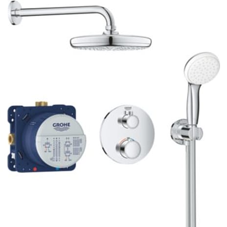 Grohe grohtherm sampak Brusesæt med Tempesta 210 m håndbrus Tempesta 100