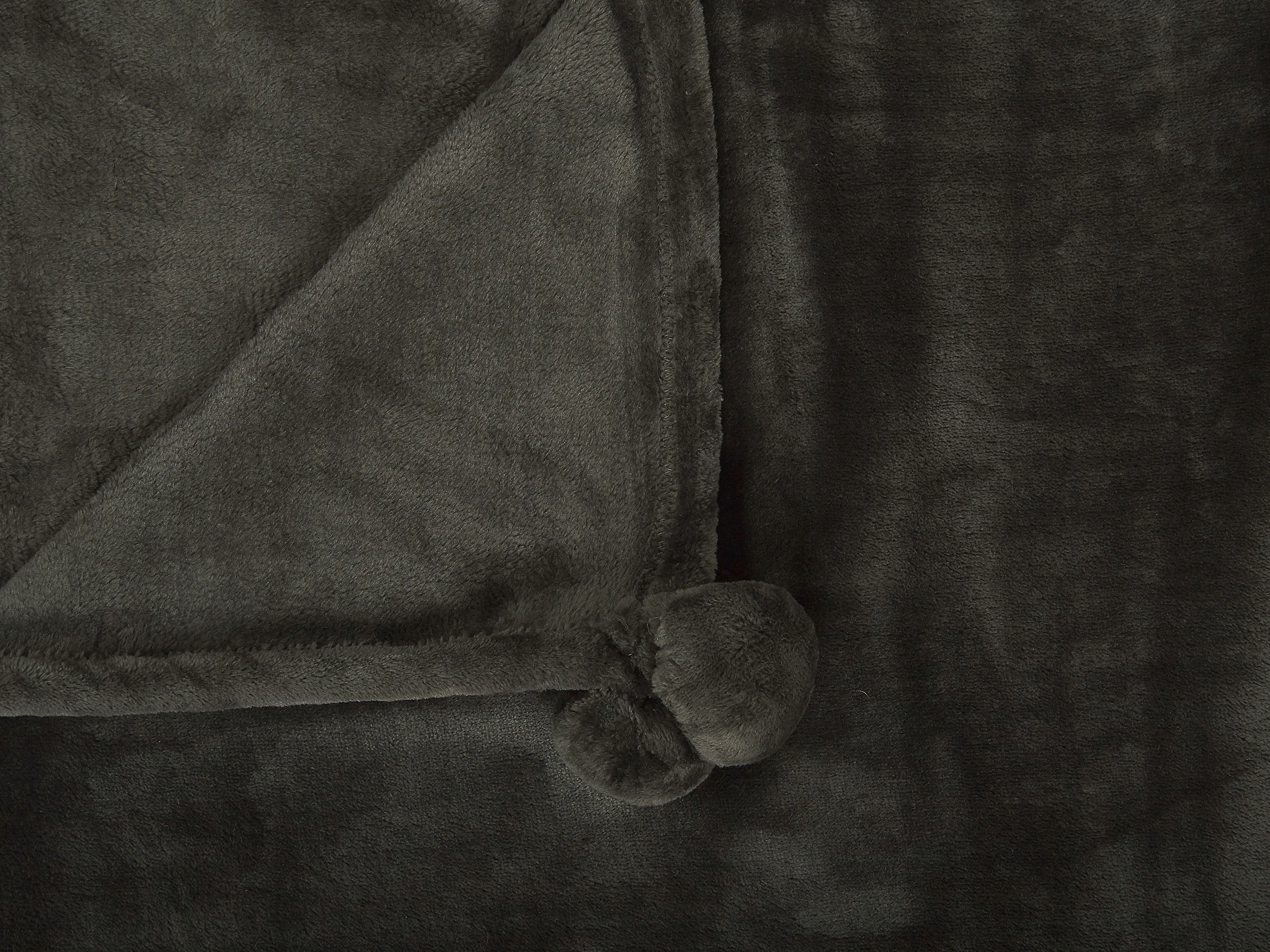 Plaid TERKE 200 x 220 cm Donkergrijs