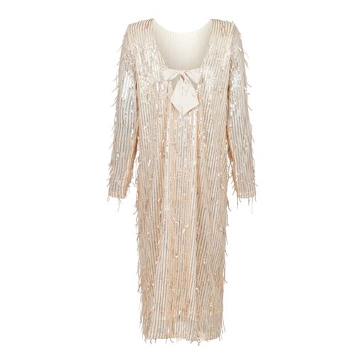 Neo Noir Maline Sequins Kjole, Rose Gold, 40