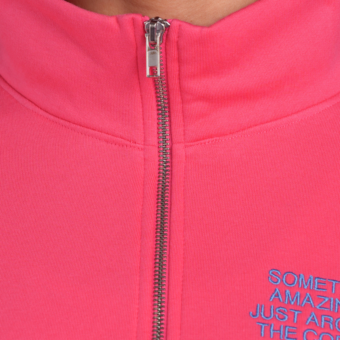 Jonas Nielsen Peanuts Sweatshirt im Troyer-Style pink