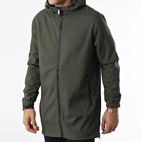 Veste Zippée Capuche E339 Vert Kaki