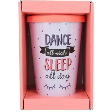 Depesche To-Go Becher mit Sprüchen - Dance All Night, Sleep All Day