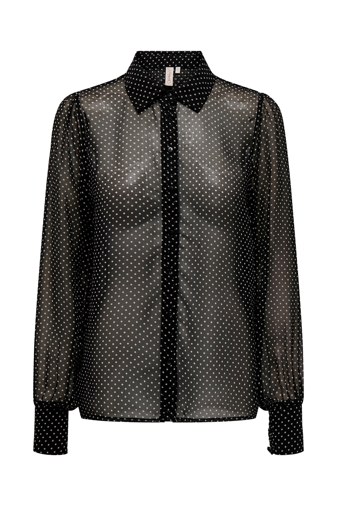 camisa de mangas volumosas