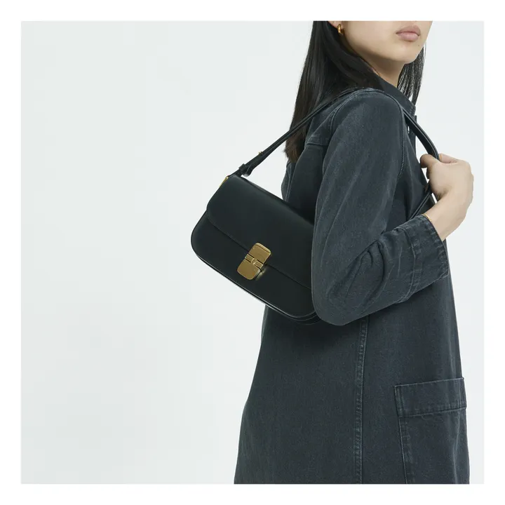 A.P.C. Sac Grace Baguette Cuir Lisse | Noir