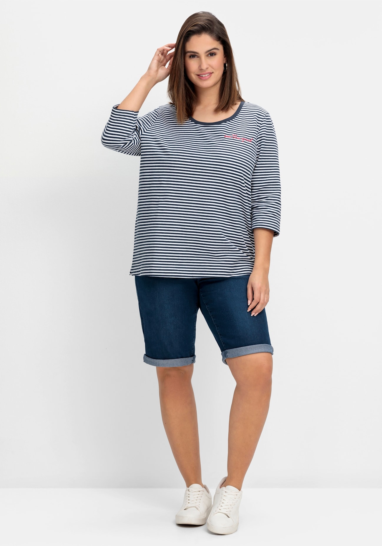 Sheego Jeansbermudas 2 Stk. tlg.