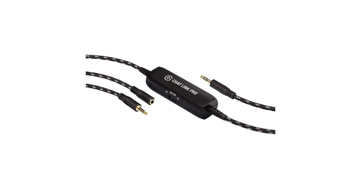 ElgatoChat Link Pro kabel  (Zwart, PS5, PS4, Nintendo Switch)