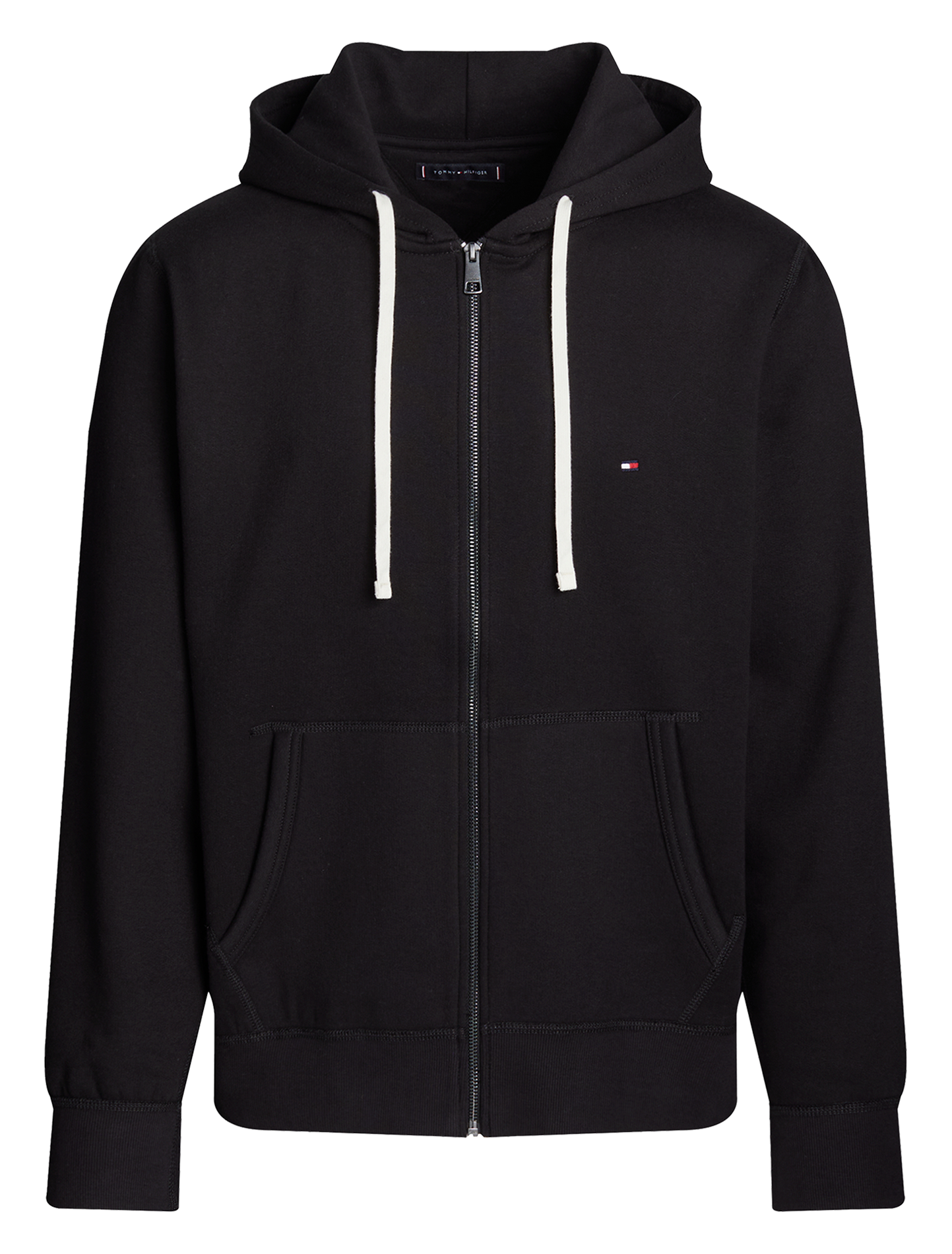 Sweat col rond en coton mélangé | Noir