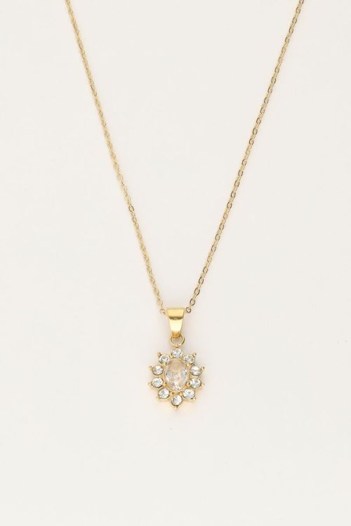 Vintage ketting met transparante strass