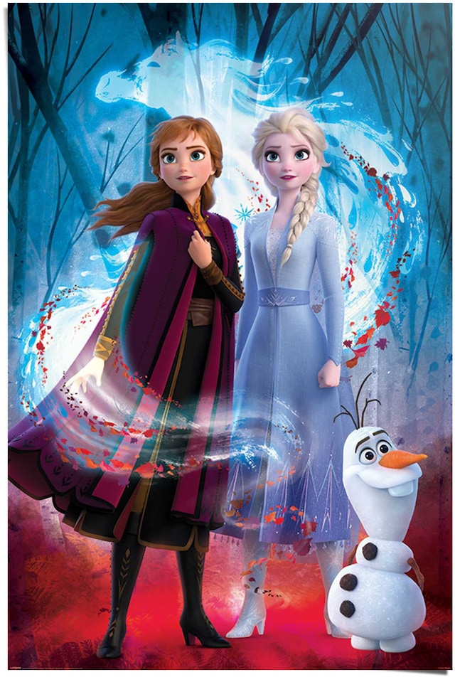 Reinders! Poster »Poster Frozen 2 Anna - Elsa - Olaf - Disney« Film 1 Stk. tlg.