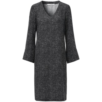 Damenkleid Print, Schwarz-Weiß