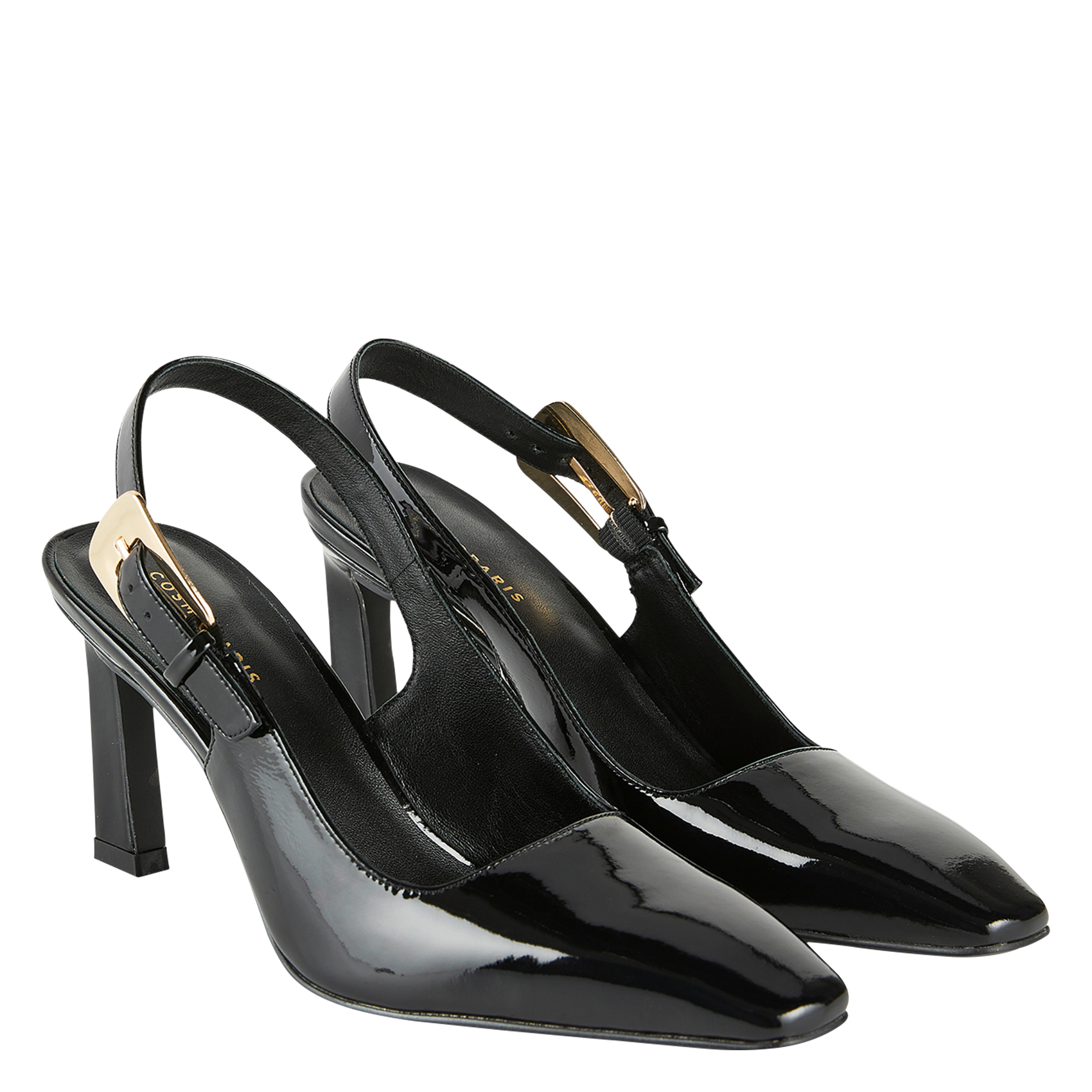 CAMILLE - Escarpins en cuir vernis | Noir