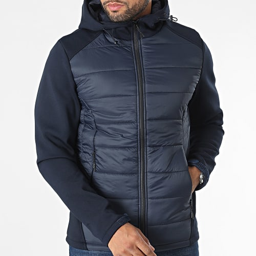 Sweat Capuche Zippé Bleu Marine