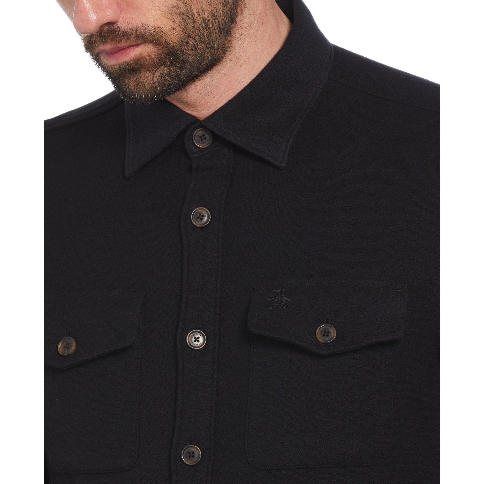Original Penguin OP Long Sleeve Overshirt Mens