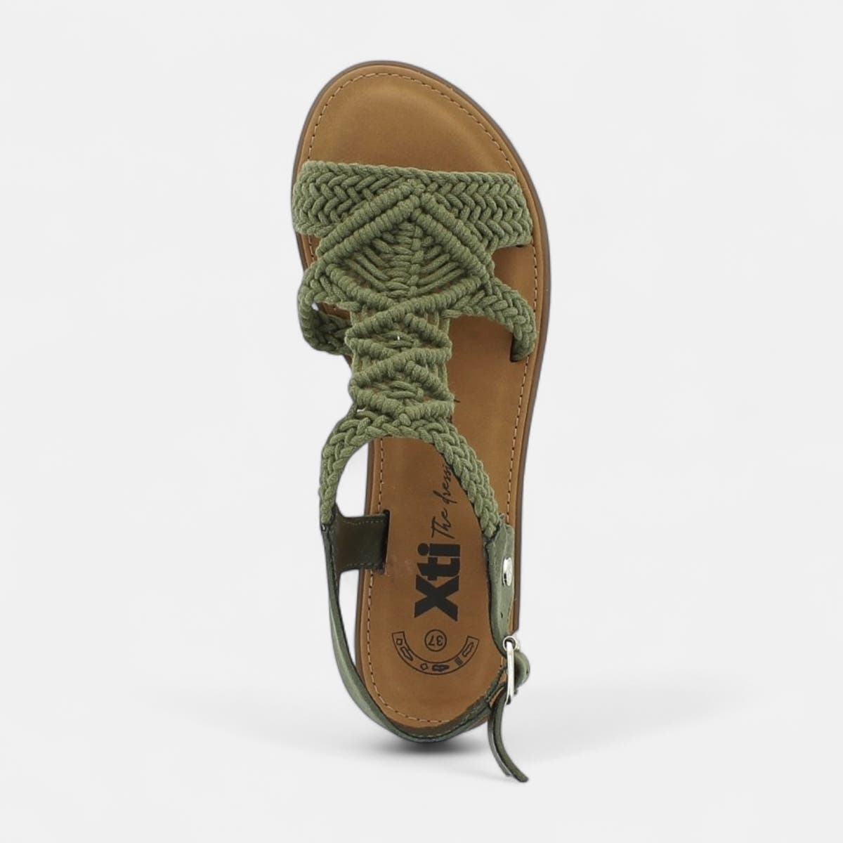Nu-pieds Femme kaki