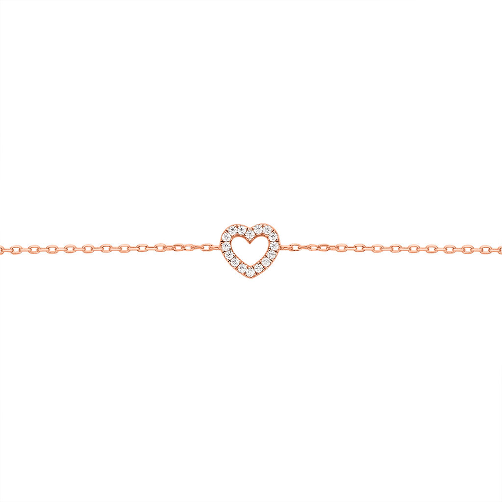 Bracelet Phanie Argent Rose Oxyde De Zirconium