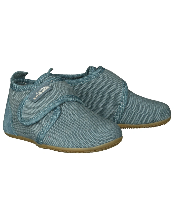 Klett-Hausschuhe JUTE in denim