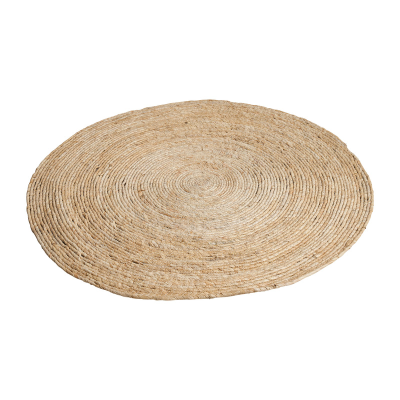 Vloerkleed riet - naturel - 87 cm