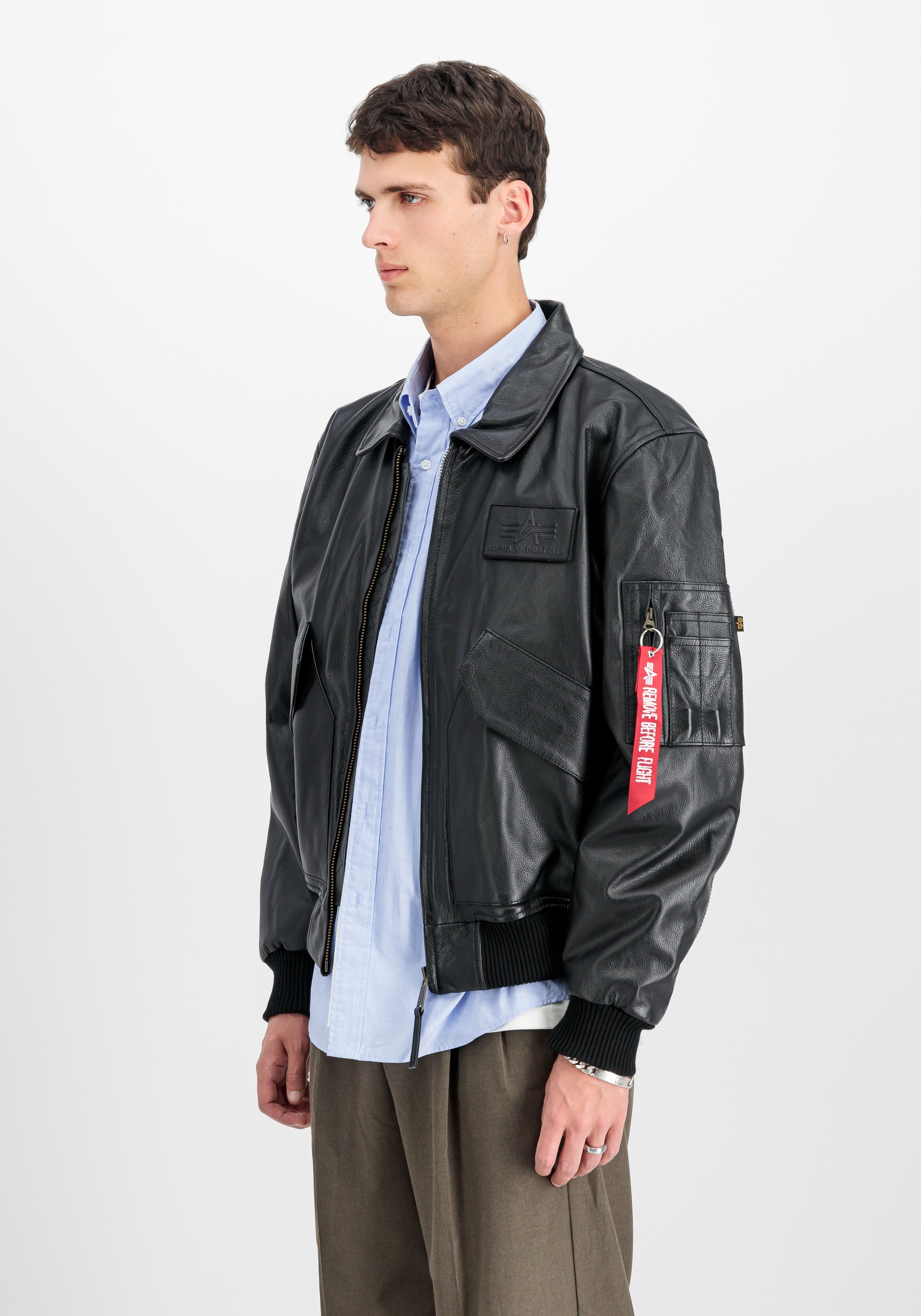 Alpha Industries Lederjacke »CWU-45/P Leather Heritage«