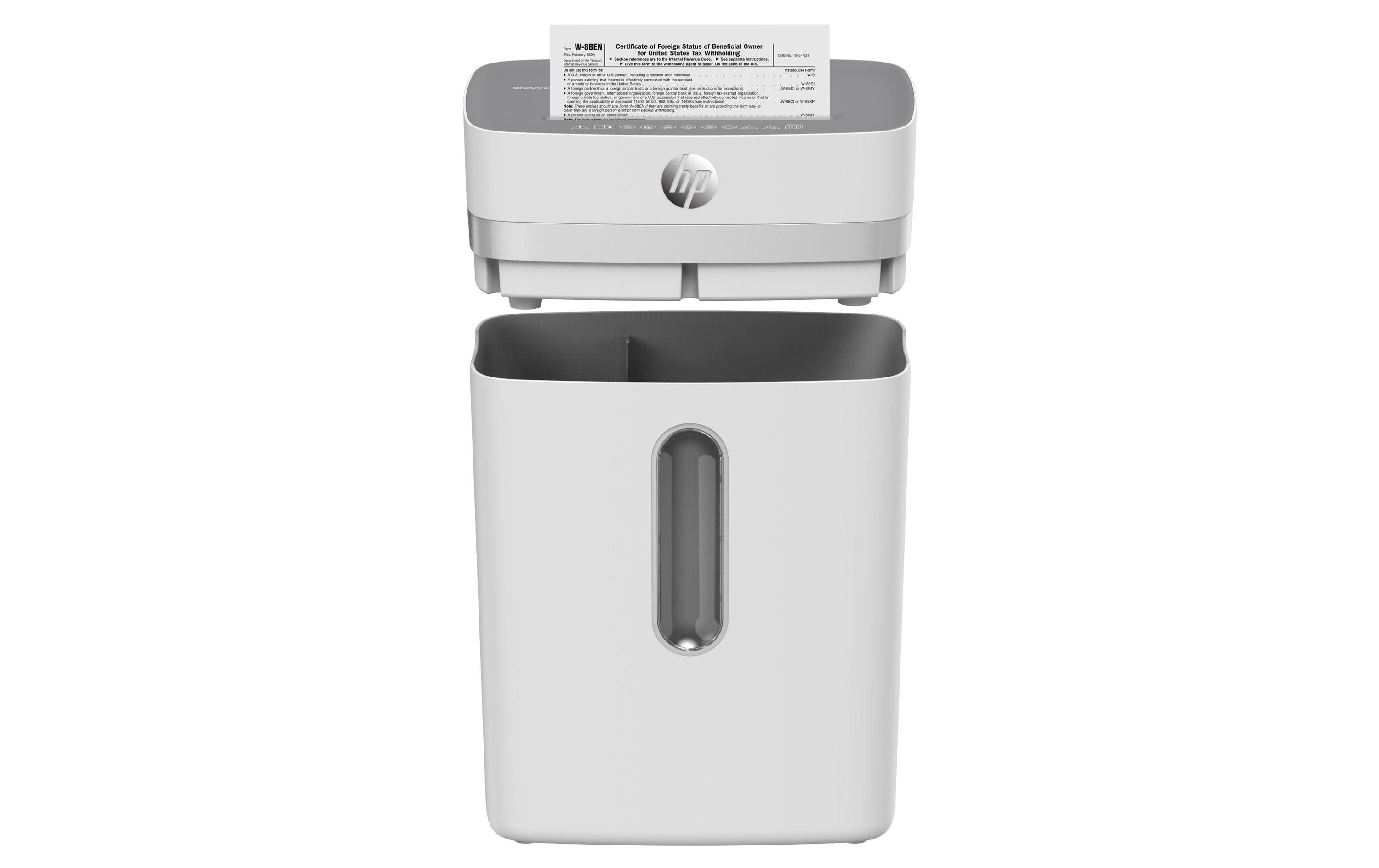 Aktenvernichter OneShred 12CC P-4, 12 Seiten<br>Dokumentenvernichter von HP