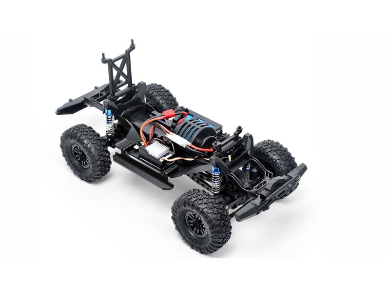 Amewi Scale Crawler Dirt Climbing PickUp 4WD, Schwarz 1:10, Geländegängiger 4x4 Pickup-Truck für Einsteiger