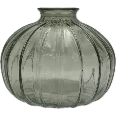 Glasvase rund 8,8 cm - flere varianter - assorteret