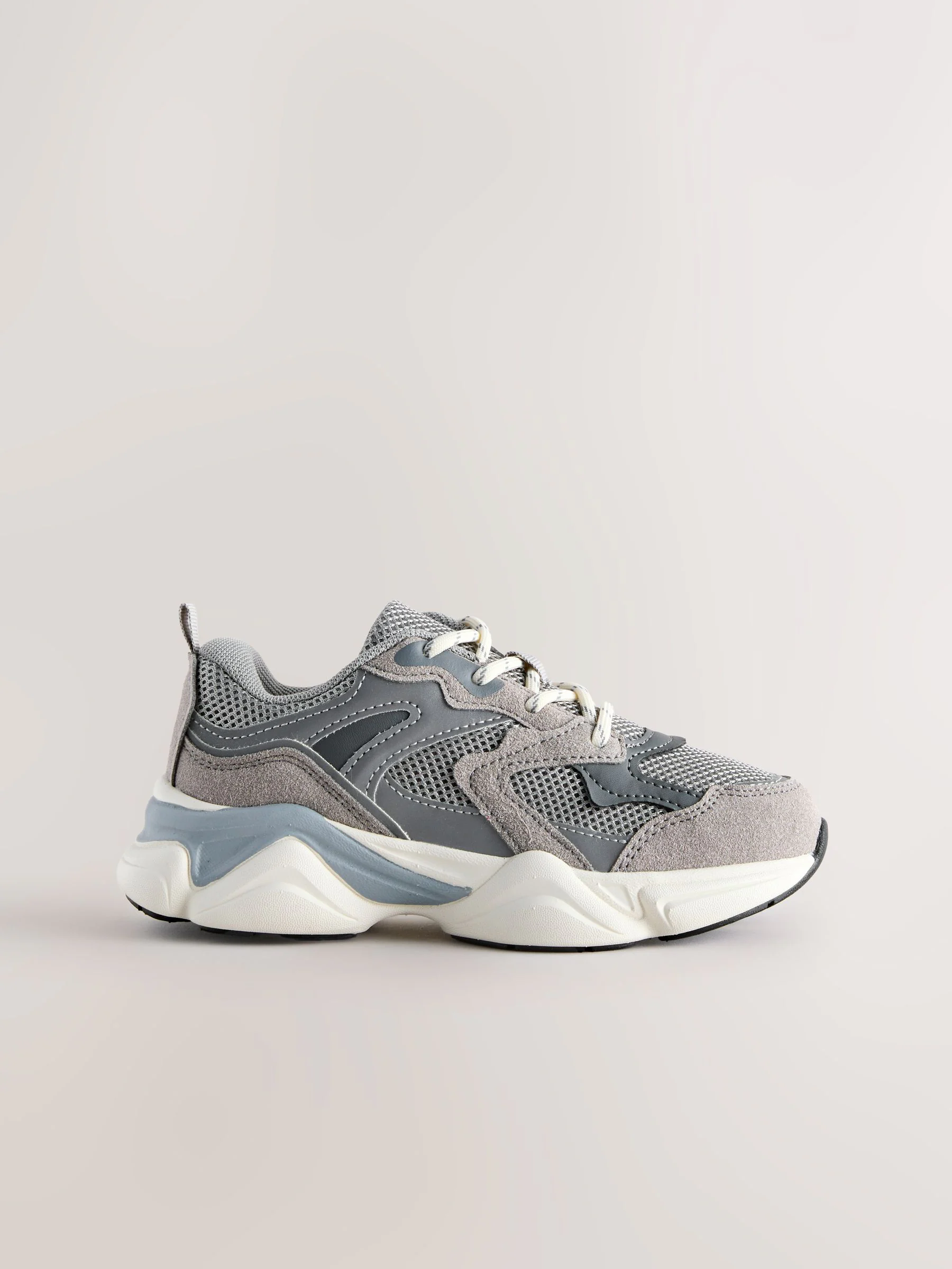 Grijs - Sneakers met veters