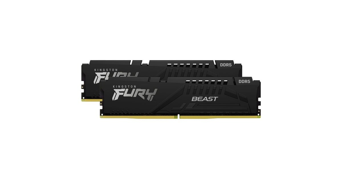 Kingston FURY32 GB DDR5-6000 Kit werkgeheugen  (Zwart, KF560C36BBE2K2-32, Beast, XMP 3.0, EXPO)