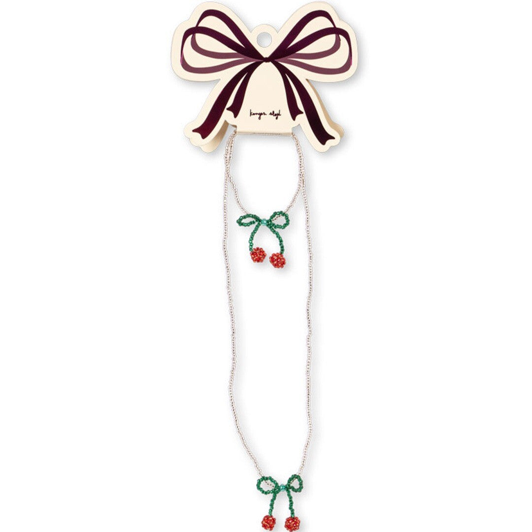 Konges sløjd ketting en armband - cherry