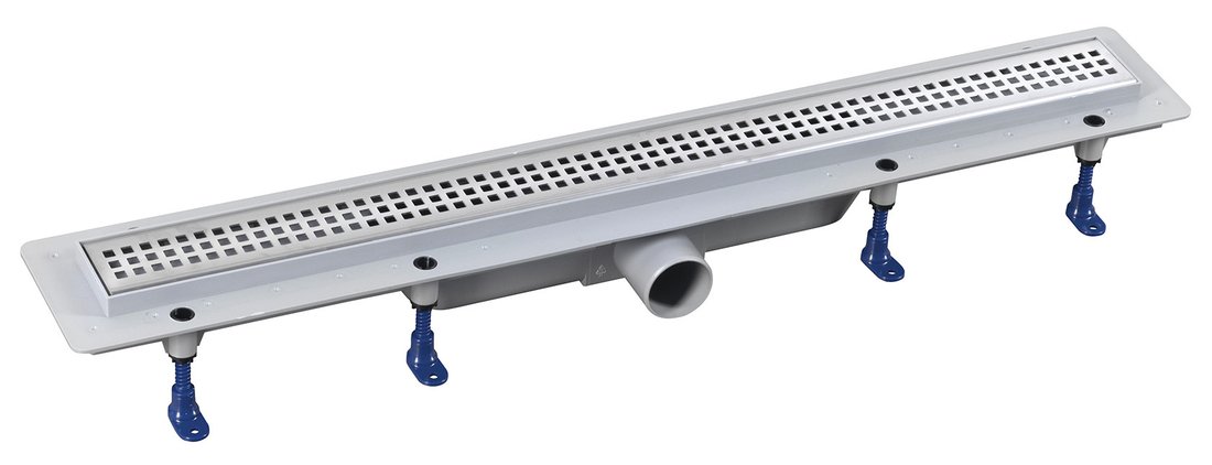 Sapho Indy douchegoot met RVS superflow rooster 90cm