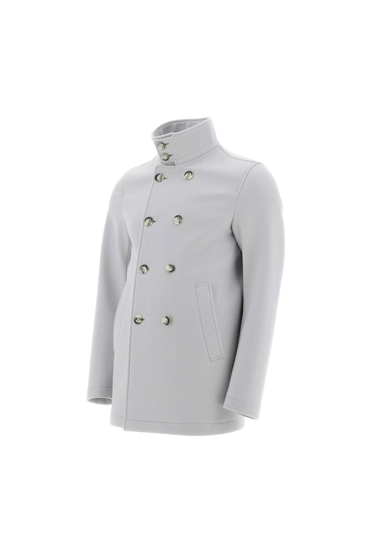 Herno| Herren Kurzmantel aus Wolle und Kaschmir CABAN COAT