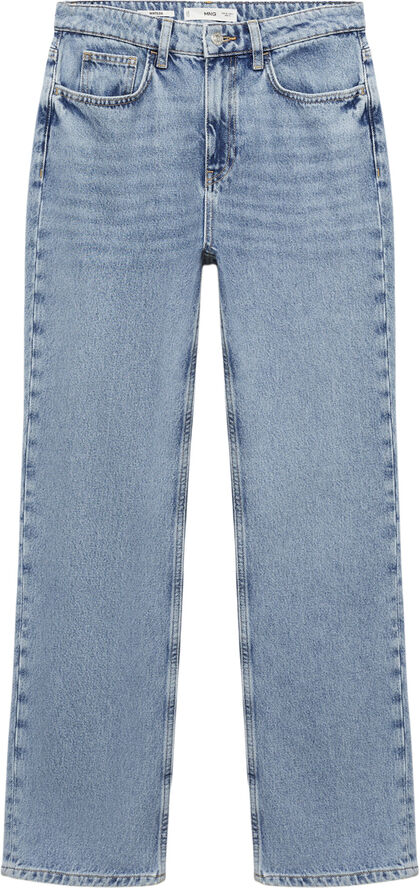 MANGO Matilda straight jeans, medium rise Open blue