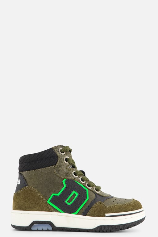 Develab Mid Sneakers groen Leer