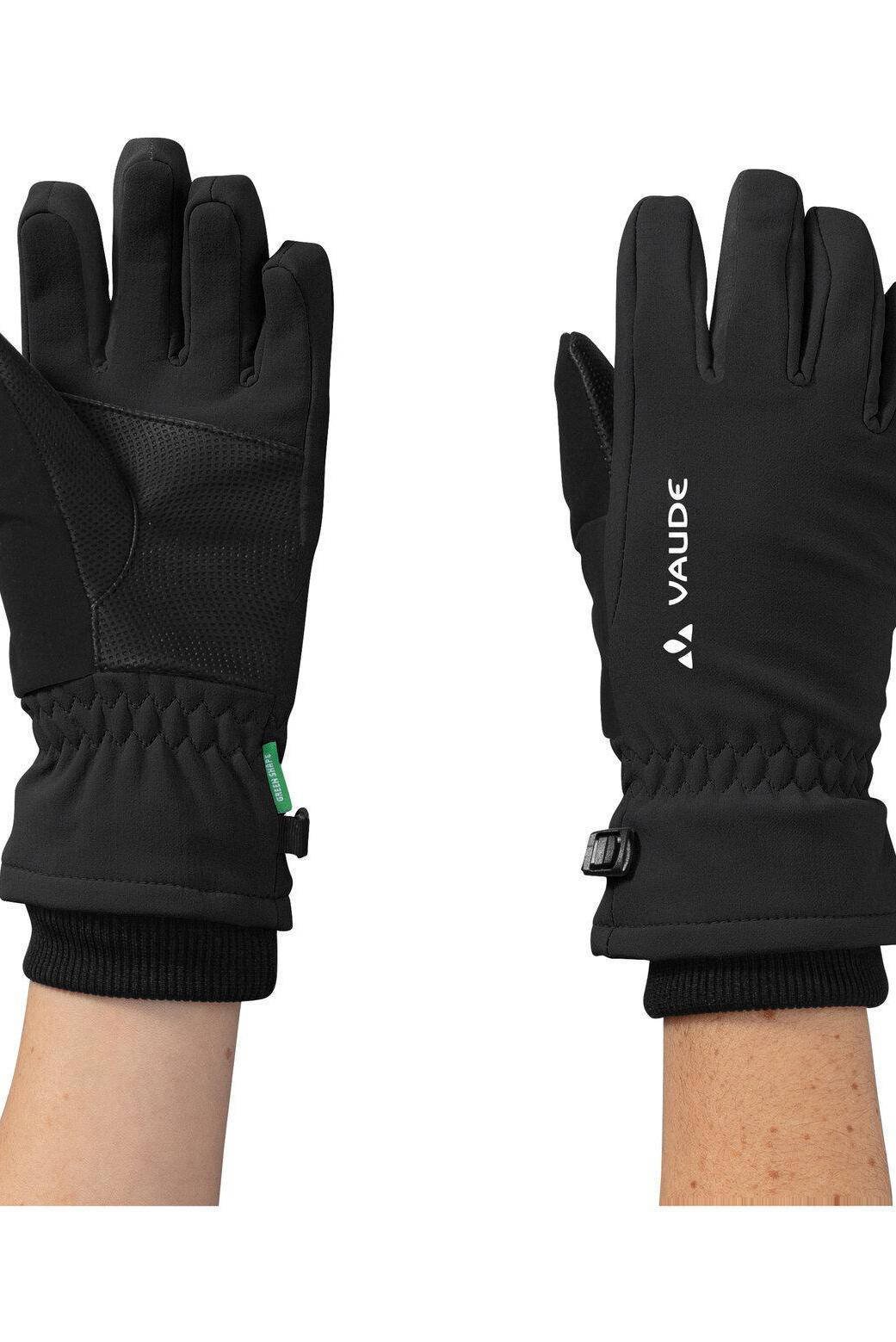 VAUDE softshell skihandschoenen Rondane zwart